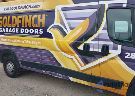 2025 Ram Promaster 2500 Tradesman High Roof 159 Wb W/Pass Seat from USA, damaged, VIN 3C6LRVDG7SE517580